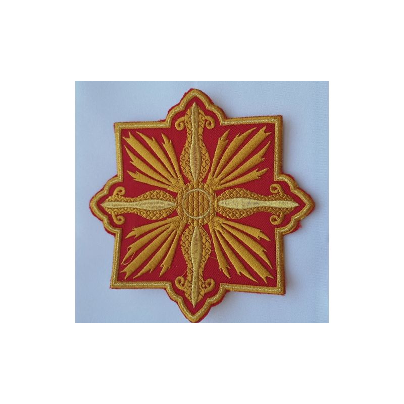 Aplikacja haftowana czerwona - SZATY LITURGICZNE - Aplikacja haftowana czerwona
