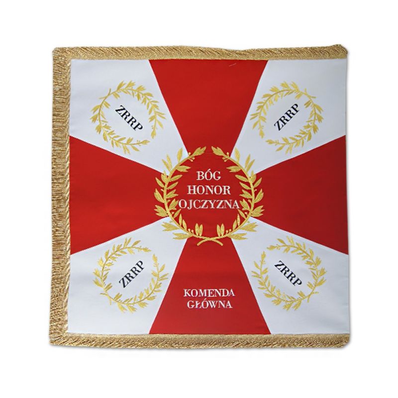 Sztandar haftowany  "Bóg, honor, ojczyzna" - CHORĄGWIE, SZTANDARY - Sztandar haftowany  "Bóg, honor, ojczyzna"