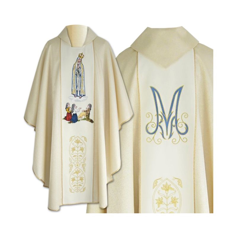Ornat haftowany Matka Boża Fatimska (4) - Ornaty Maryjne - Ornat haftowany Matka Boża Fatimska (4)