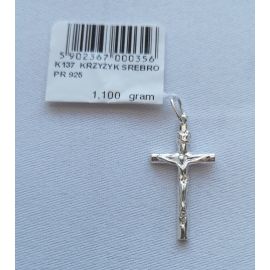 Krzyżyk srebrny 1,1 g - BIŻUTERIA SREBRNA