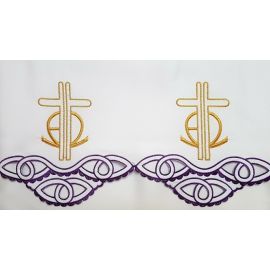 Obrus ołtarzowy haftowany - wzór eucharystyczny (194) - OBRUSY OŁTARZOWE