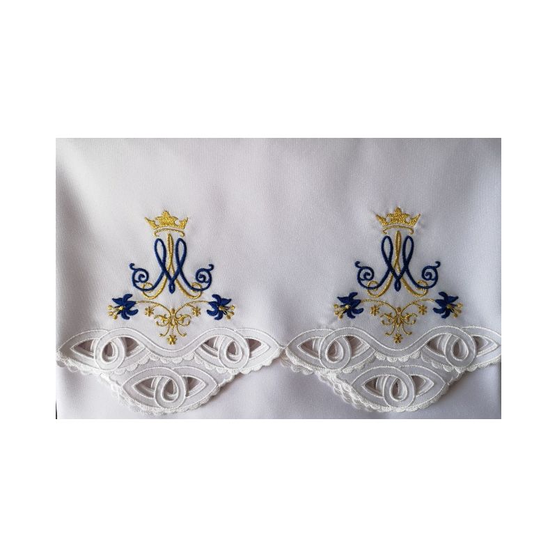 Obrus Maryjny haftowany (87) - OBRUSY OŁTARZOWE - Obrus Maryjny haftowany (87)