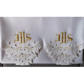 Obrus ołtarzowy haftowany - wzór eucharystyczny (151) - OBRUSY OŁTARZOWE