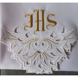 Obrus ołtarzowy haftowany - wzór eucharystyczny (151) - OBRUSY OŁTARZOWE - zdjęcie 2 - Obrus ołtarzowy haftowany - wzór eucharystyczny (151)
