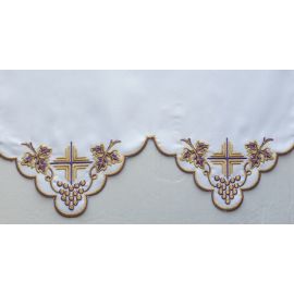 Obrus ołtarzowy haftowany - wzór eucharystyczny (204) - OBRUSY OŁTARZOWE