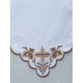 Obrus ołtarzowy haftowany - wzór eucharystyczny (204) - OBRUSY OŁTARZOWE - zdjęcie 2 - Obrus ołtarzowy haftowany - wzór eucharystyczny (204)