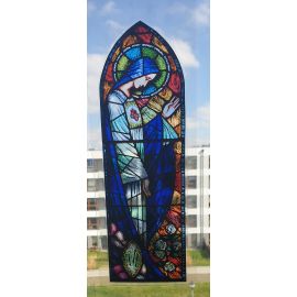 Witraż magnetyczny - Niepokalane Serce Maryi - Witraże magnetyczne na szybę - zdjęcie 2 - Witraż magnetyczny - Niepokalane Serce Maryi