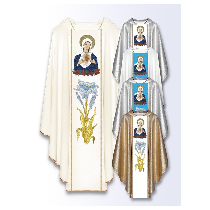 Ornat maryjny Serce Maryi (M-11) - Ornaty Maryjne - Ornat maryjny Serce Maryi (M-11)
