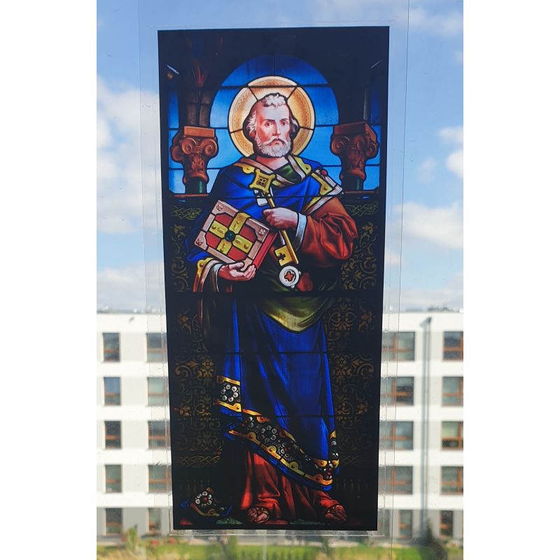 Witraż magnetyczny - św. Piotr - Witraże magnetyczne na szybę - Witraż magnetyczny - św. Piotr