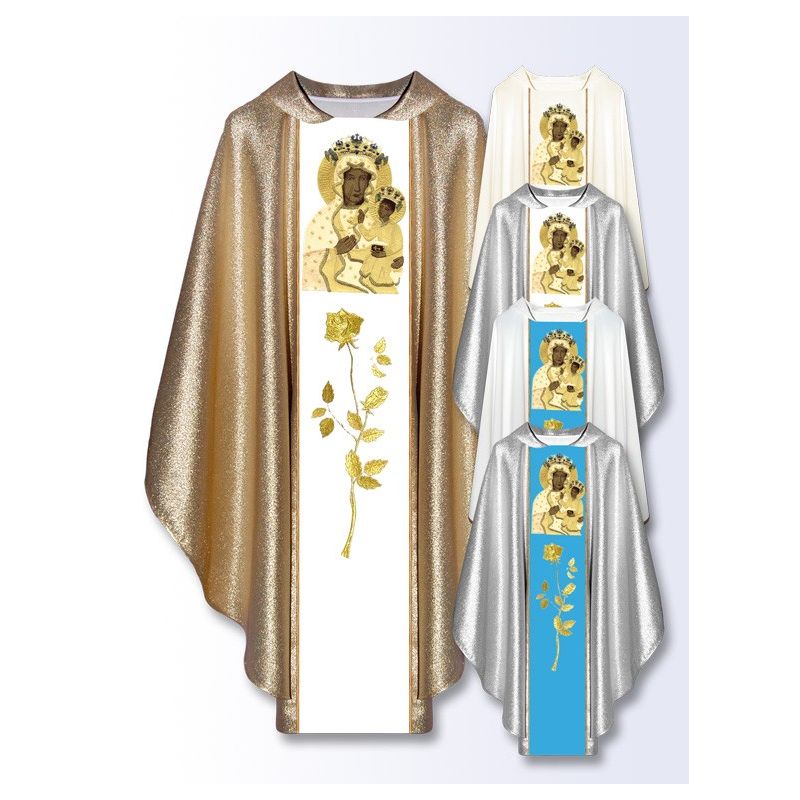 Ornat maryjny Matka Boża Częstochowska (M-13) - Ornaty Maryjne - Ornat maryjny Matka Boża Częstochowska (501)