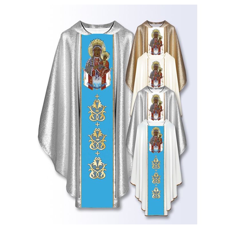 Ornat maryjny Matka Boża Częstochowska (M-14) - Ornaty Maryjne - Ornat maryjny Matka Boża Częstochowska (M-14)