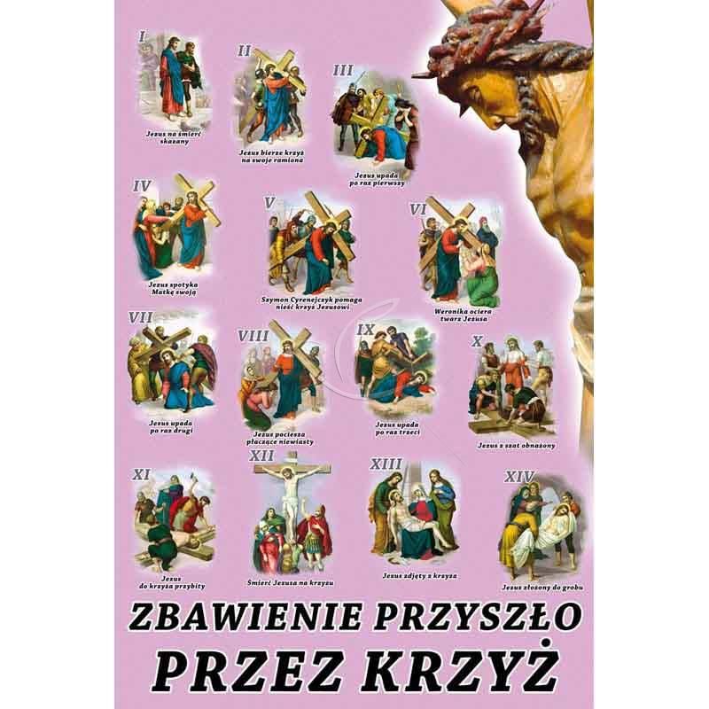Plakat Wielkanocny - Zbawienie przyszło przez krzyż - Plakaty wielkanocne - Plakat Wielkanocny - Zbawienie przyszło przez krzyż