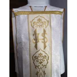 Ornat rzymski (5) - adamaszek - Ornaty rzymskie - zdjęcie 3 - Ornat rzymski (5) - adamaszek