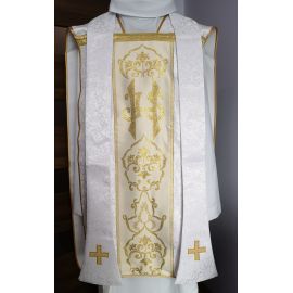 Ornat rzymski (5) - adamaszek - Ornaty rzymskie - zdjęcie 4 - Ornat rzymski (5) - adamaszek