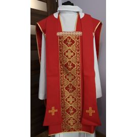 Ornat rzymski (6) - adamaszek - Ornaty rzymskie - zdjęcie 3 - Ornat rzymski (6) - adamaszek