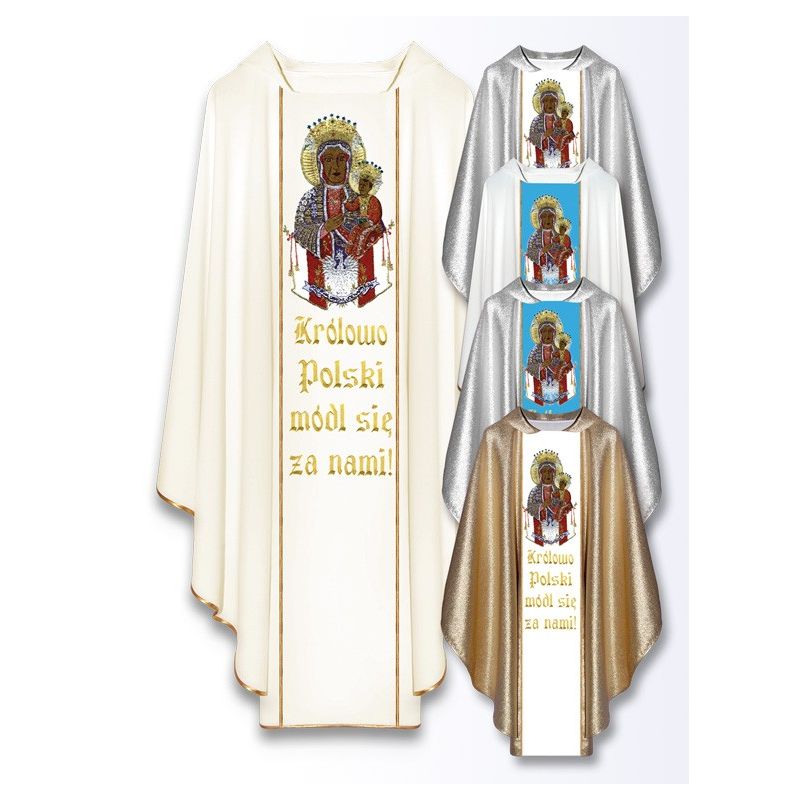 Ornat maryjny Matka Boża Częstochowska (M20) - Ornaty Maryjne - Ornat maryjny Matka Boża Częstochowska (M20)