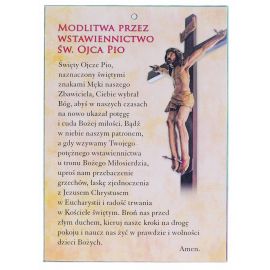 Święty Ojciec Pio - Ikona dwustronna z modlitwą A5 - Ikony z  tektury introligatorskiej. - zdjęcie 2 - Święty Ojciec Pio - Ikona dwustronna z modlitwą A5
