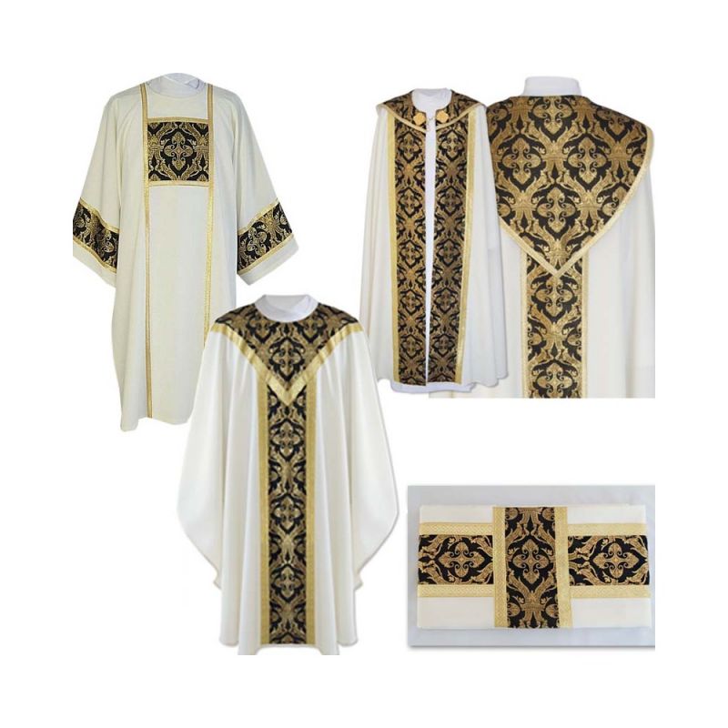 Komplet szat liturgicznych pogrzebowe - WELONY - Komplet szat liturgicznych pogrzebowe