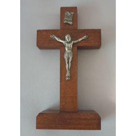 Krzyżyk drewniany stojący ciemny brąz 10x5 cm - KRZYŻE, KRZYŻYKI