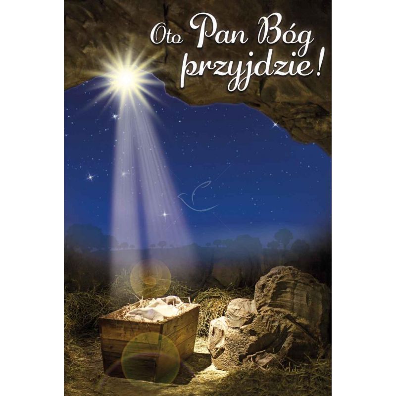 Plakat Bożonarodzeniowy - Oto Pan Bóg przyjdzie! - Plakaty Bożonarodzeniowe - Plakat Bożonarodzeniowy - Oto Pan Bóg przyjdzie!