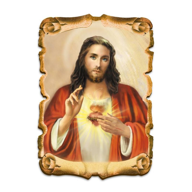 Obraz na HDF format A5 - Serce Jezusa - Obrazek religijny płyta HDF - Obraz na HDF format A5 - Serce Jezusa