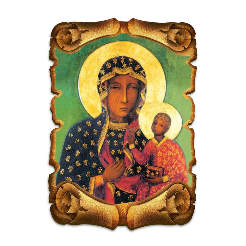 Obraz na HDF format A5 - Matka Boża Częstochowska (5) - Obrazek religijny płyta HDF - Obraz na HDF format A5 - Matka Boża Częstochowska (5)