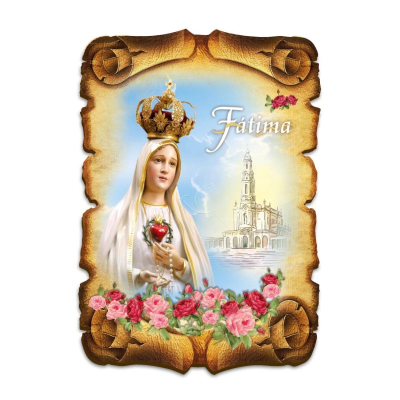 Obraz na HDF format A5 - Matka Boża Fatimska (2) - Obrazek religijny płyta HDF - Obraz na HDF format A5 - Matka Boża Fatimska (2)