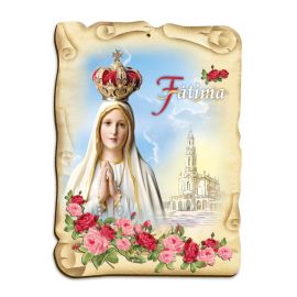 Obraz na HDF format A5 - Matka Boża Fatimska (5) - Obrazek religijny płyta HDF
