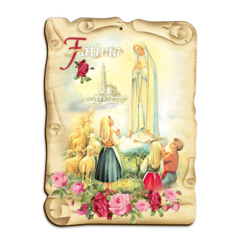 Obraz na HDF format A5 - Matka Boża Fatimska (6) - Obrazek religijny płyta HDF - Obraz na HDF format A5 - Matka Boża Fatimska (6)
