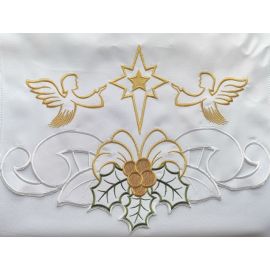 Obrus na Boże Narodzenie Anioły (5) - OBRUSY OŁTARZOWE