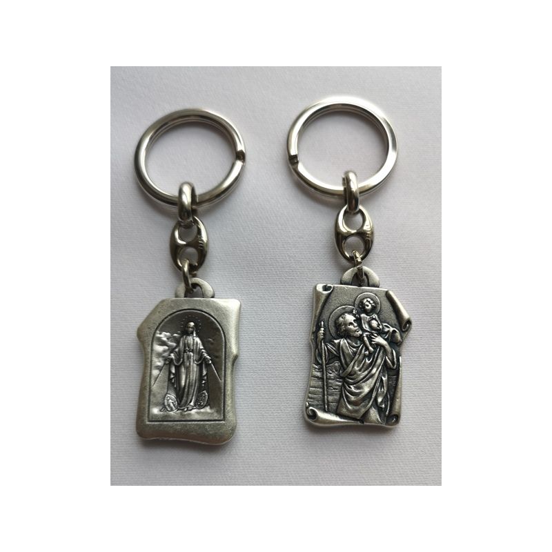 Brelok Św. Krzysztof - metalowy (2) - Breloki religijne - Brelok Św. Krzysztof - metalowy (2)
