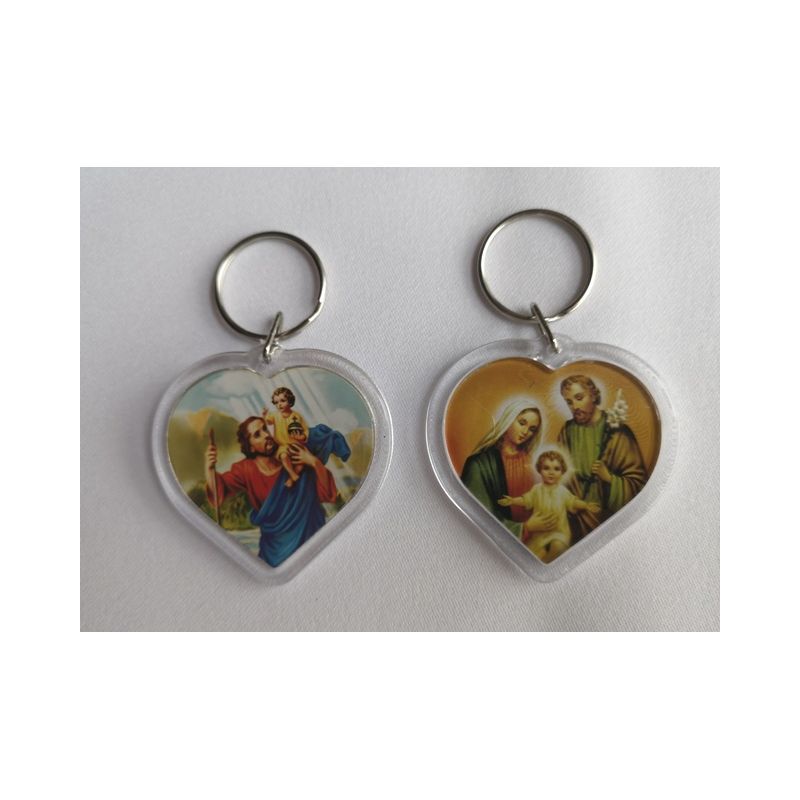 Brelok Św. Krzysztof - plastikowy - Breloki religijne - Brelok Św. Krzysztof - plastikowy