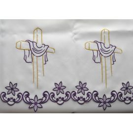 Obrus ołtarzowy haftowany - wzór eucharystyczny (213) - OBRUSY OŁTARZOWE