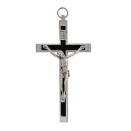 Krzyż zakonny, metalowy, inkrustowany - 11cm - KRZYŻE, KRZYŻYKI