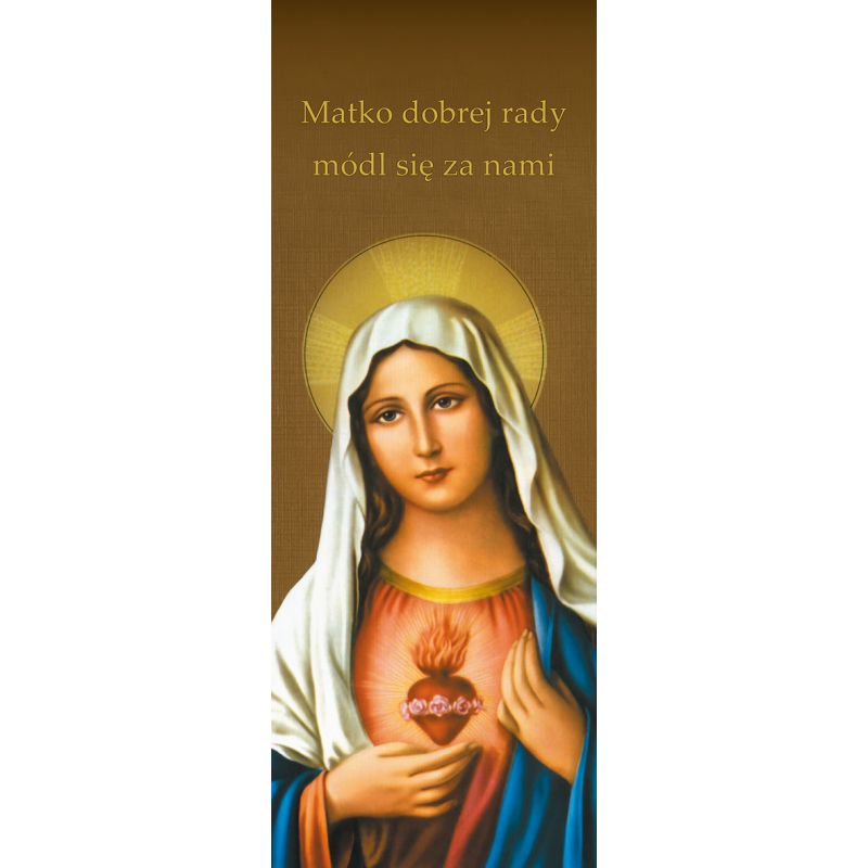 Baner Najświętsze Serce Maryi "Matko dobrej rady módl się za nami" - Banery z Matką Bożą - Baner Najświętsze Serce Maryi "Matko dobrej rady módl się za nami"