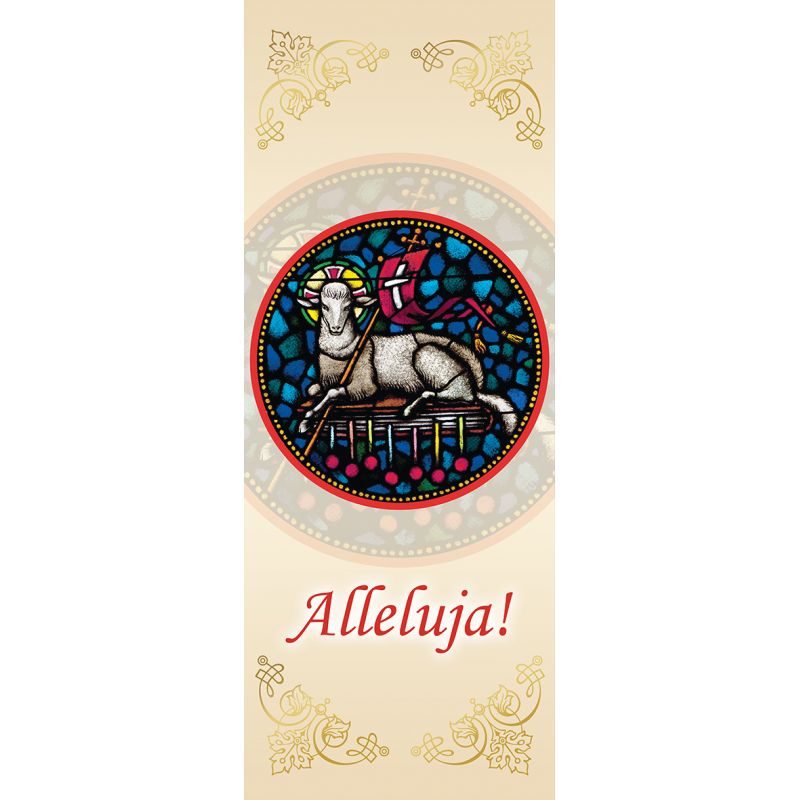 Baner Dobry pasterz - Alleluja! - BANERY WIELKANOCNE - Baner Dobry pasterz - Alleluja!