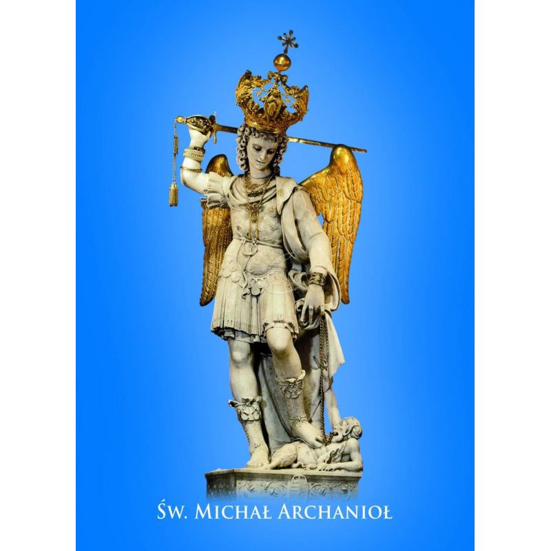 Święty Michał Archanioł - Ikona dwustronna format A5 - Ikony z  tektury introligatorskiej. - Święty Michał Archanioł - Ikona dwustronna format A5