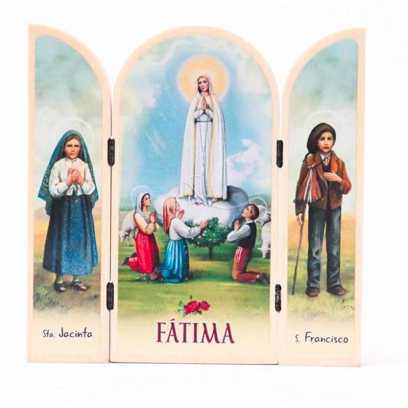 Tryptyk drewniany Fatima - Tryptyki religijne - Tryptyk drewniany Fatima