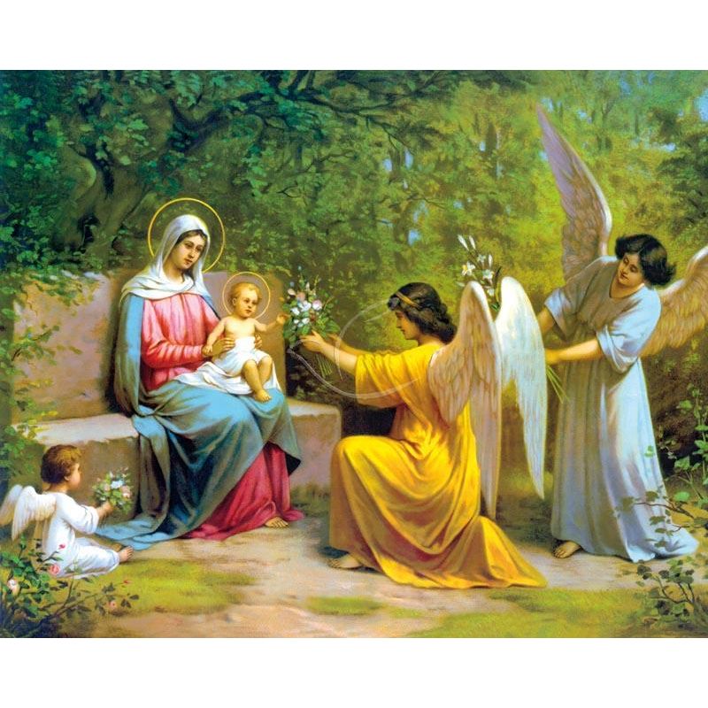 Obrazek 20x25 cm - Matka Boża z Dzieciątkiem - OBRAZY RELIGIJNE - Obrazek 20x25 cm - Matka Boża z Dzieciątkiem