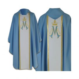 Ornat gotycki Maryjny haftowany (22) - Ornaty Maryjne
