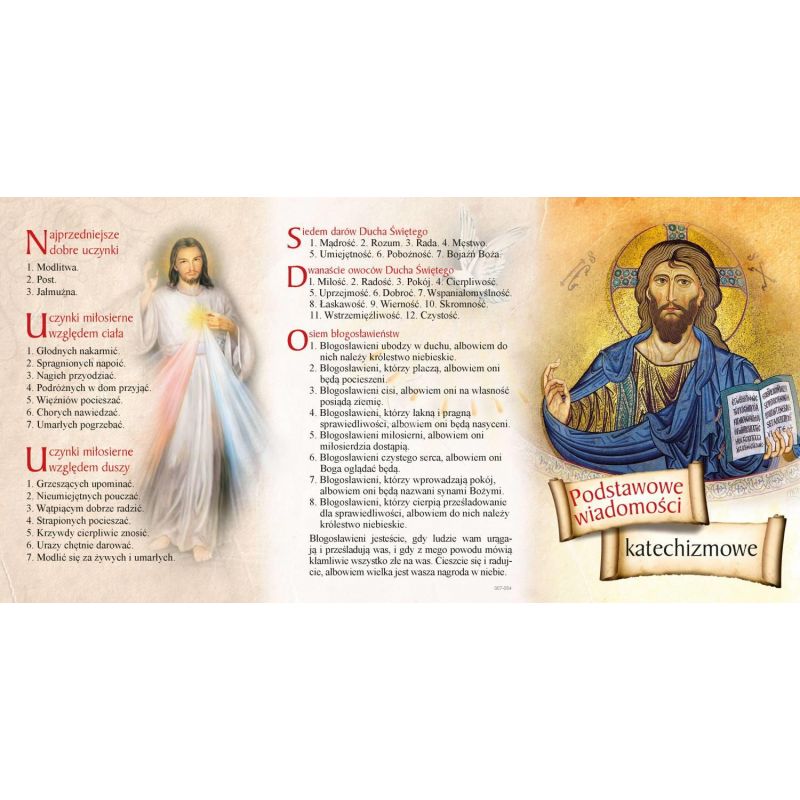 Folderek - Podstawowe Wiadomości Katechizmowe - Folder religijny - Folderek - Podstawowe Wiadomości Katechizmowe