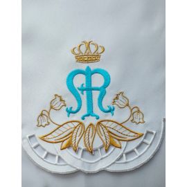 Obrus Maryjny haftowany (79) - OBRUSY OŁTARZOWE - zdjęcie 2 - Obrus Maryjny haftowany (79)