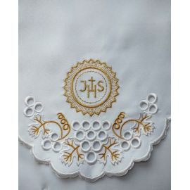 Obrus ołtarzowy haftowany - wzór eucharystyczny (125) - OBRUSY OŁTARZOWE - zdjęcie 2 - Obrus ołtarzowy haftowany - wzór eucharystyczny (125)