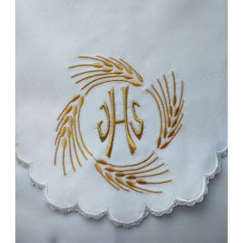 Obrus ołtarzowy haftowany - wzór eucharystyczny (138) - OBRUSY OŁTARZOWE - zdjęcie 2 - Obrus ołtarzowy haftowany - wzór eucharystyczny (138)