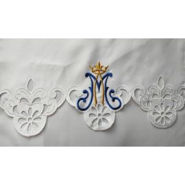 Obrus Maryjny haftowany (77) - OBRUSY OŁTARZOWE - zdjęcie 2 - Obrus Maryjny haftowany (77)