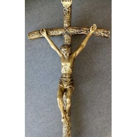 Krzyż papieski ołtarzowy 67/30 cm. - KRZYŻE OŁTARZOWE, PROCESYJNE - zdjęcie 2 - Krzyż papieski ołtarzowy 67/30 cm.