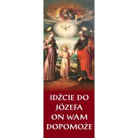 Baner - idźcie do Józefa on wam dopomoże - Banery Św. Józef