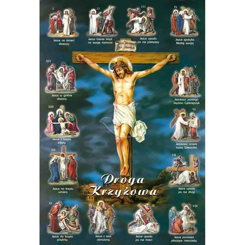 Plakat Wielkanocny - Droga Krzyżowa (3) - PLAKATY - Plakat Wielkanocny - Droga Krzyżowa (3)