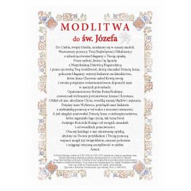 Święty Józef - Ikona z modlitwą format A4 - Ikony z  tektury introligatorskiej. - zdjęcie 2 - Święty Józef - Ikona z modlitwą format A4