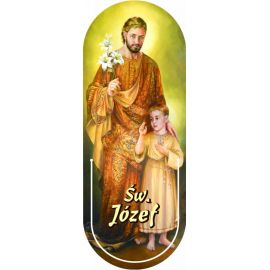 Święty Józef - Zakładka półokrągła syntetyczna (2) - Zakładki religijne do książek